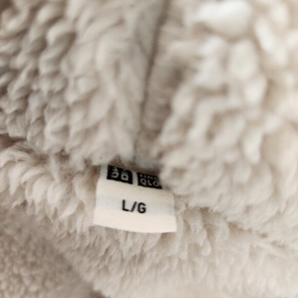 Uniqlo Shearling Hoodie Womens Large - Picture 3 of 9